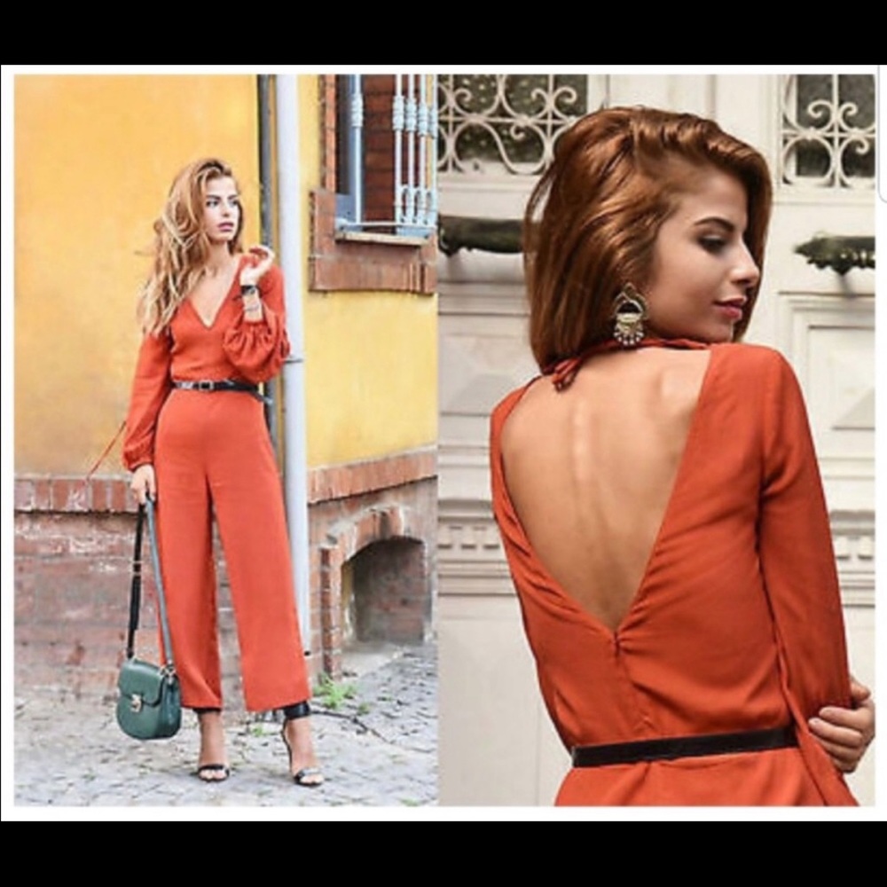 ZARA JUMPSUIT UNIQUE, SOLD OUT NWOT